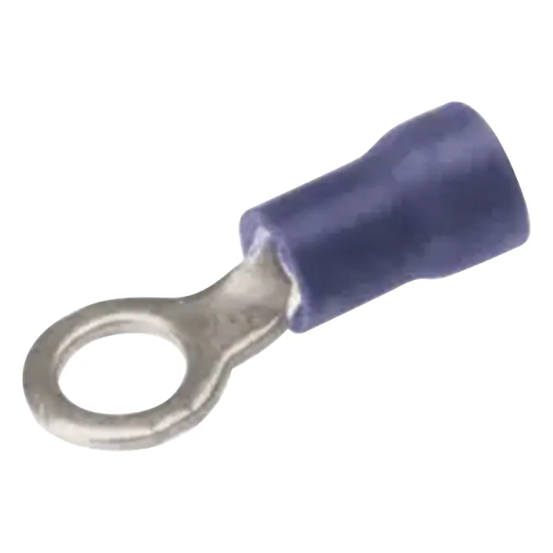 Zapata Terminal de Ojillo para Tornillo 3/16 in (5 mm) calibre 16-14 AWG con aislamiento de vinilo.