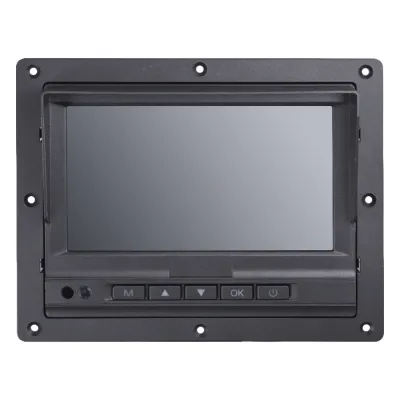 Monitor Táctil (Touch) y Botones de 7" LCD / Compatible con DVR Móvil HIKVISION / Conector Tipo Aviación