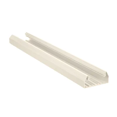 Base para canaleta T-70, de PVC rígido, con orificios perforados para montaje, 103.3 x 44.9 x 1800 mm, Color Blanco Mate