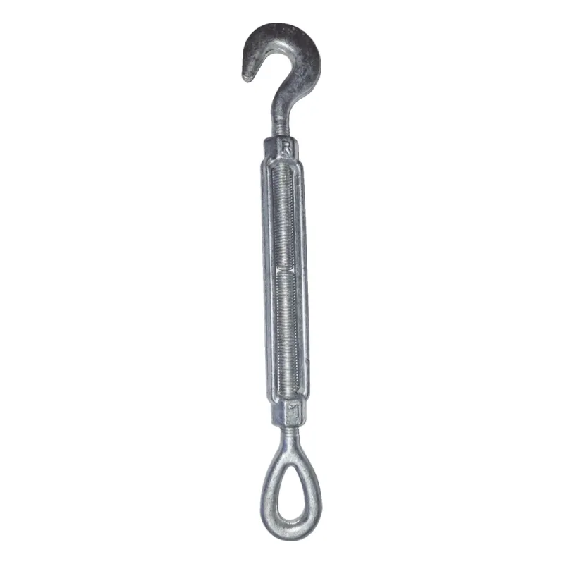 Tensor de 5/8" x 9" Acero Forjado OJO-GANCHO Galv. Inmersión en Caliente (Carga Max. 2250 lbs).