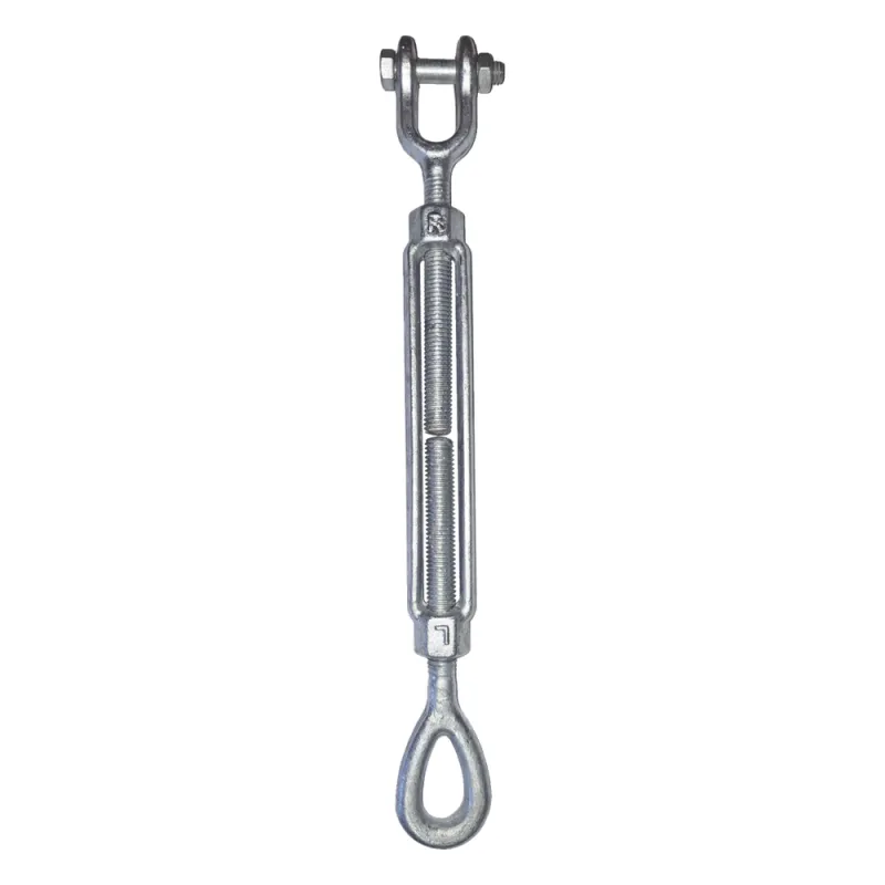 Tensor de 1/2" x 9" Acero Forjado OJO-QUIJADA Galv. Inmersión en Caliente (Carga Max. 2200 lbs).