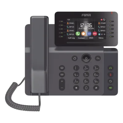 Teléfono IP Empresarial Esencial WiFi / Bluetooth, 20 líneas SIP, pantalla a color 4.3" ajustable, PoE, puertos Gigabit, conferencia local de 6 vías.