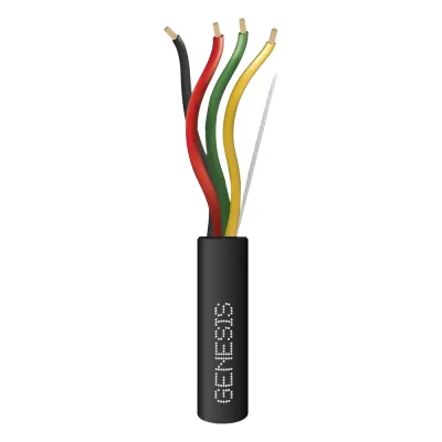 Carrete de Cable 305 Metros (1000 Pies) / 4x18 AWG / Cable Direct Burial / Para Uso en Intemperie / Uso en Aplicaciones en Sistemas de Detección de Incendio, Sistemas de Evacuación, Control de Acceso