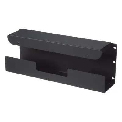 Accesorio Pasacables Para Rack Estándar de 19 in, 4 UR, Capacidad de 260 Cables Cat6, 4.5 in de Profundidad, Color Negro
