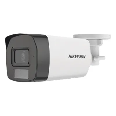 [Dual Light + ColorVu] Bala TURBOHD 3K (5 Megapixel) / Lente 2.8 mm / 40 mts IR + 40 mts Luz Blanca / Gran Angular 104.5° / Exterior IP67 / Micrófono Integrado / dWDR / 4 Tecnologías
