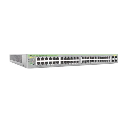 Gigabit webSmart switch, 48 Puertos Totales, 24c/PoE+ 10/100/1000T, 4 Puertos SFP