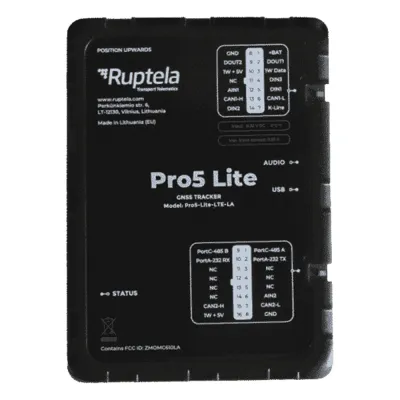 Localizador y Rastreador Vehicular GPS Avanzado / LTE Cat1 (4G) y GSM 2G / Lectura de Computadora de Viaje en Vehículos Compatibles / Monitoreo de Audio, Temperatura y Combustible / Bluetooth BLE 5.0 / SIM Nano / Detección de Jammer con Paro de Motor /