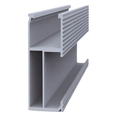 Riel 8 para montaje de módulos fotovoltaicos de aluminio anodizado de 2700mm.