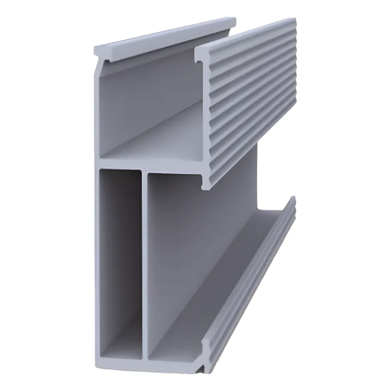 Riel 8 para montaje de módulos fotovoltaicos de aluminio anodizado de 2700mm.