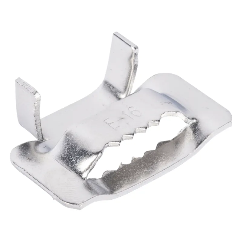 Hebillas PanSteel™ de Acero Inoxidable 201, Para Uso con Fleje ESW16T76-CR2 de 5/8, Paquete de 100pz