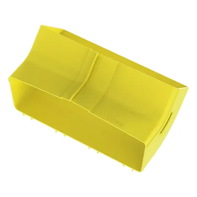 Bajada Vertical Interior de 45º con Tapa, Para uso con Canaletas 12X4 FiberRunner™, Color Amarillo