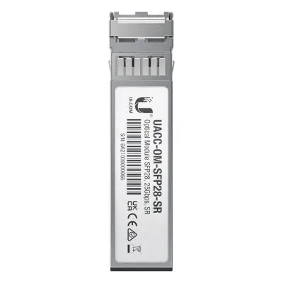 Transceptor de Fibra Óptica Multimodo SFP28 hasta 25 Gbps con 2 conectores LC, hasta 100 mts