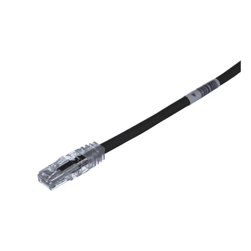 Cable de Parcheo TX6, UTP Cat6, 24 AWG, CM, Color Negro, 4.57 Metros (15 Pies)