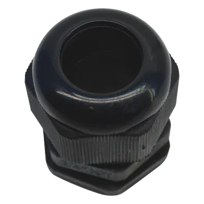 Conector Plástico Negro Tipo Glándula para Rosca NPT 3/4"
