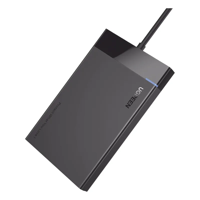 Carcasa de Disco Duro 2.5'' (Enclosure) | Velocidad SATA 3.0 de hasta 6 Gbps | Compatible con SATA 2.0/1.0 | Velocidad USB 3.0 de hasta 5 Gbps | Compatible con USB 2.0 y 1.1 | SATA I II III, HDD, SSD de hasta 10TB.