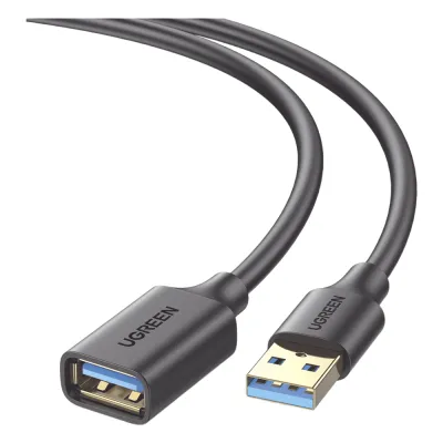Cable Extensor USB 3.0 / 1 Metro / Macho-Hembra / 5 Gbps / Ultra Durabilidad / Núcleo de cobre estañado 28/22 AWG / Blindaje interior múltiple / Ideal para teclado, mouse , etc.