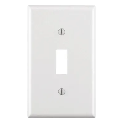 Placa para Interruptor de Palanca / Color Blanco.