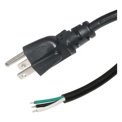 Cable de Alimentación Eléctrica para 120-240 Vca | 1.8 Metros (5.91 Pies) | 3 Fases | Cables Libres