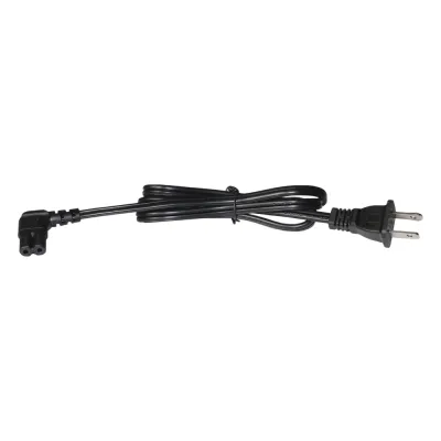 Cable de Alimentación Eléctrica para 120-240 Vca / 1 Metro (3.28 Pies) / 2 Clavijas Tipo Americano / Conector en Forma Tipo L
