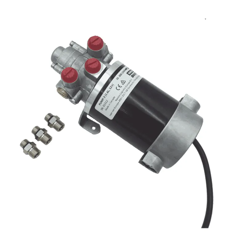 Bomba Hidráulica Reversible PUMP-3 / 12V DC / Flujo 1.6L (98 cu.in) por Minuto / Cilindro 160-550 cc (9.8 - 33.5 cu.in) / Conexiones ORB / Incluye 3 Adaptadores ORB-5 a 9/16 UNF / Compatible con SteadySteer