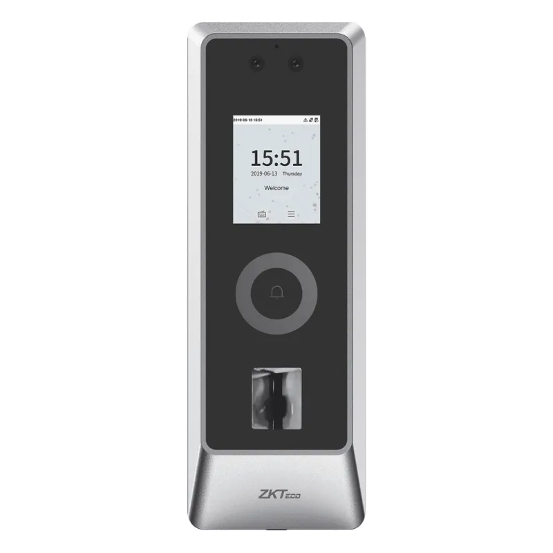 Lector Autónomo Facial y Huella Digital / 30,000 Rostros / IP66 IK07 / TCP/IP Wiegand RS485 / Exterior / ZKBio CVSecurity