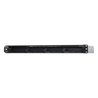 NAS RackStation RS422+ | 4 Bahías | 1U | AMD Ryzen R1600 | 2 GB DDR4 ECC | 570 MB/s Lectura | 530 MB/s Escritura | Puertos Dual 1GbE | Actualización 10GbE | Compatibilidad RAID | Synology DSM.