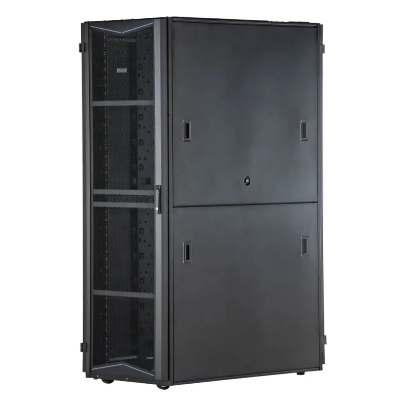 Gabinete FlexFusion para Centros de Datos, 42 UR, 700 mm de Ancho, 1200 mm de Profundidad, Fabricado en Acero, Color Negro