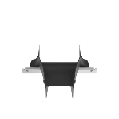 Bajada/Salida de Cables Para Charola Wire Basket, de 4 in, Con Control de Radio de Curvatura, Color Negro