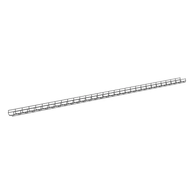 Charola Wire Basket de 12 in (304 mm) de Ancho, 2 in (50 mm) de Alto, 3 m de Largo, Hasta 209 Cables Cat6, Color Negro