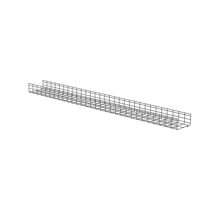 Charola Wire Basket de 12 in (304 mm) de Ancho, 6 in (152 mm) de Alto, 3 m de Largo, Hasta 626 Cables Cat6, Color Negro