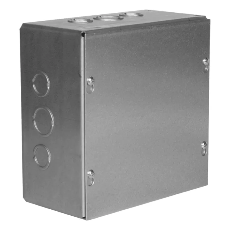 Caja Extra Grande 8" x 8" x 4"/ Profundidad 4"/Entradas Laterales-Finales 2 Entradas de 1/2"- 3/4" y 1 Entrada de 3/4" - 1" / Incluye tapa.