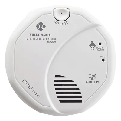 Alarma de monóxido de carbono (CO) interconectada inalámbricamente con voz y ubicación de la alerta