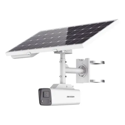 Kit Solar IP All in One / Cámara Bala ColorVu 4 Megapixel / Lente 4 mm / Panel Solar / Batería de Respaldo de Litio 23.2Ah (Hasta 24 Días) / Conexión 4G / Accesorios de Instalación