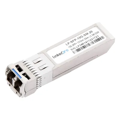 Transceptor Óptico SFP+ (Mini-Gbic) / Monomodo 1310 nm / 10 Gbps / 10GBASE-LR / Conectores LC/UPC Dúplex / DDM / Hasta 20 km