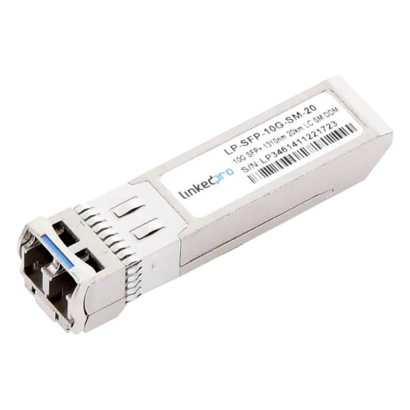 Transceptor Óptico SFP+ (Mini-Gbic) / Monomodo 1310 nm / 10 Gbps / 10GBASE-LR / Conectores LC/UPC Dúplex / DDM / Hasta 20 km