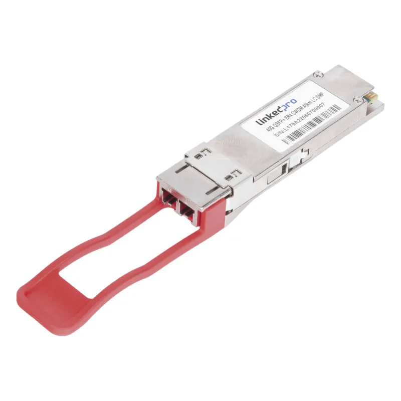 Transceptor Óptico QSFP+ (Mini-Gbic) / Monomodo 1310 nm / 40 Gbps / 40GBASE-ER4 /Conectores LC/UPC Dúplex / DDM / Hasta 40 km