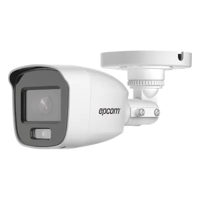 [ColorVu] Bala TURBOHD 2 Megapíxel (1080p) / Microfono Integrado / Imagen a color 24/7 / Lente 2.8 mm / METAL / Luz Blanca 20 mts / Exterior IP66 / TVI-AHD-CVI-CVBS / dWDR