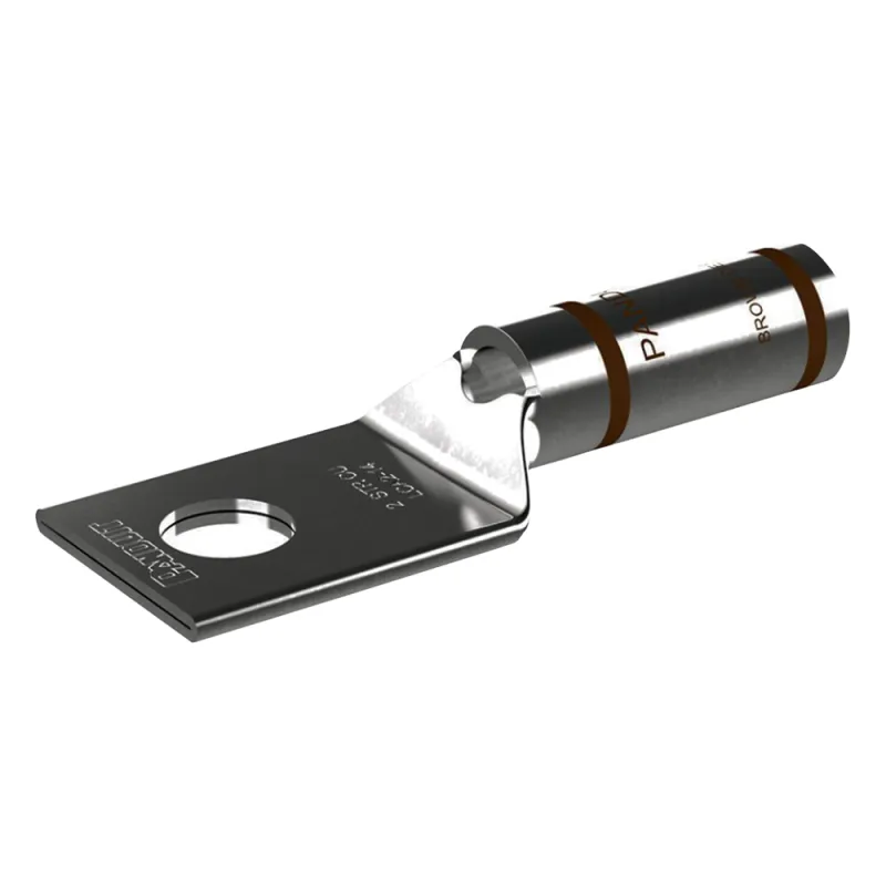 Zapata de compresión LCA2-14-Q, para cal. 2 Awg, Barreno para tornillo prisionero de 1/4, 1 Pz