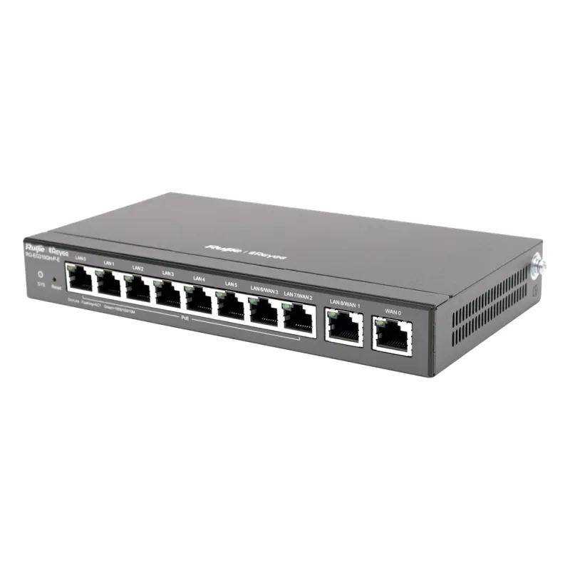 Router Balanceador con Función SD-WAN, PoE+ hasta 110 Watts, Hasta 4 Servicios de Internet y hasta 350 clientes con desempeño de 1.5 Gbps