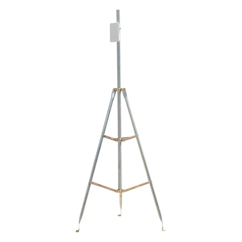 Kit de Montaje de Tripie con Mástil de 3 metros Ideal para instalar Antenas, Radios, Cámaras, etc...