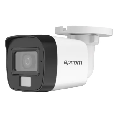 [Dual Light + ColorVu] Bala TurboHD 2 Megapíxel (1080p) / Gran Angular 101° / Lente 2.8 mm / 30 mts IR EXIR / 20 mts Luz Blanca / Exterior IP67 / 4 Tecnologías / Micrófono Integrado