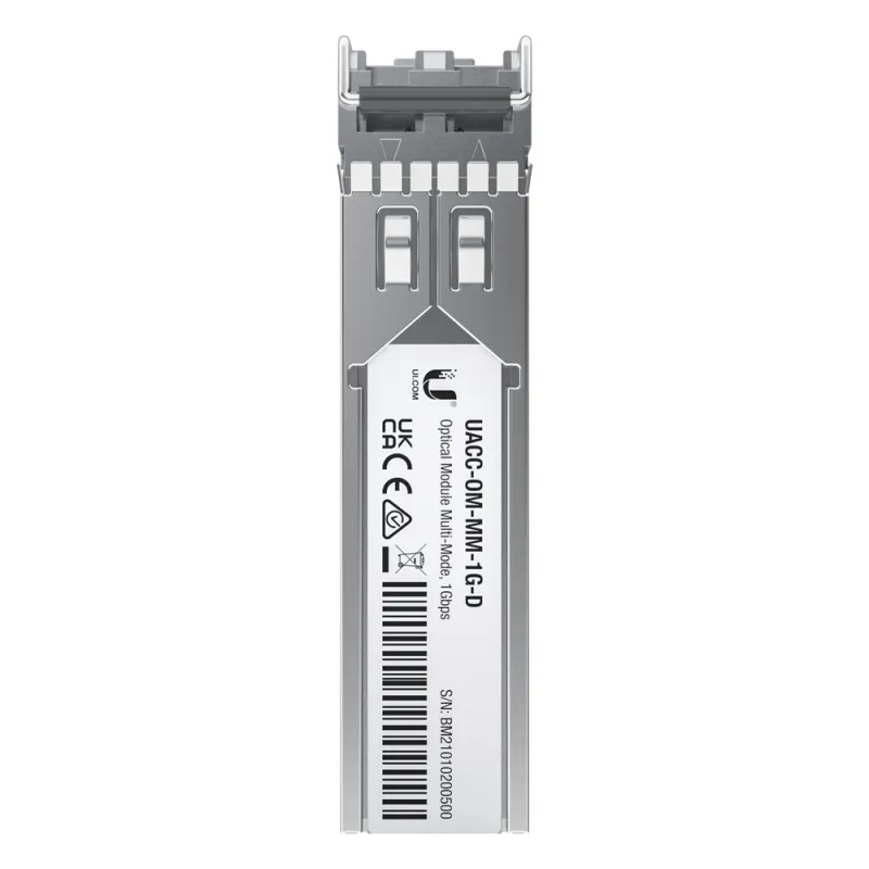 UFiber Módulo SFP, transceptor MiniGibic MultiModo 1 Gbps, distancia 550m, conectores LC, paquete de 2 piezas