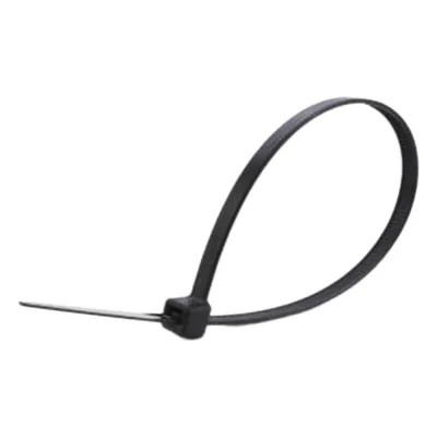 Corbata o Cincho de Nylon Color Negro, 4.8 x 280mm (100 piezas)
