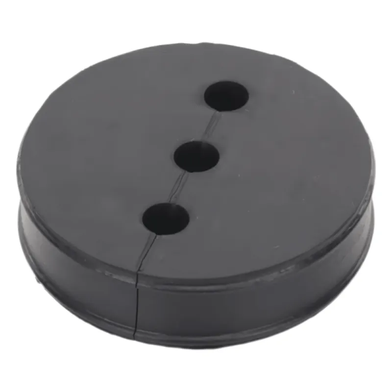 Inserto de Caucho de 4" Con Tres Orificios para Cable de 3/8 in