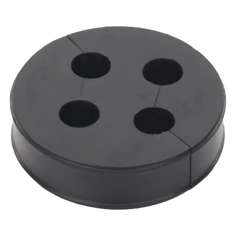 Inserto de Caucho de 4" Con Cuatro Orificios para Cable de 3/8 in