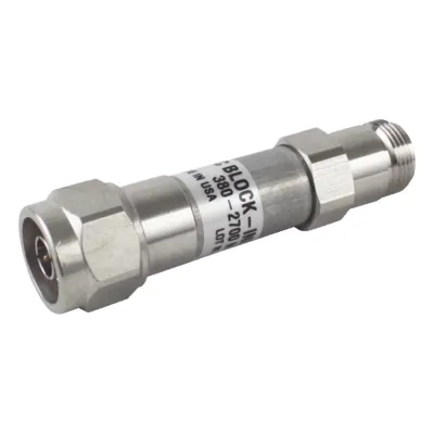 BLOQUEADOR DE DC 250-2700MHz 500W/3kV -164dBc TIPO N IP65 .