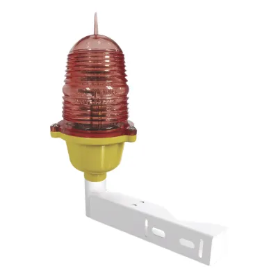 Estrobo Led de Obstrucción Color Rojo (110 Vca de Entrada) / Luz fija / Incluye Herraje para montarlo