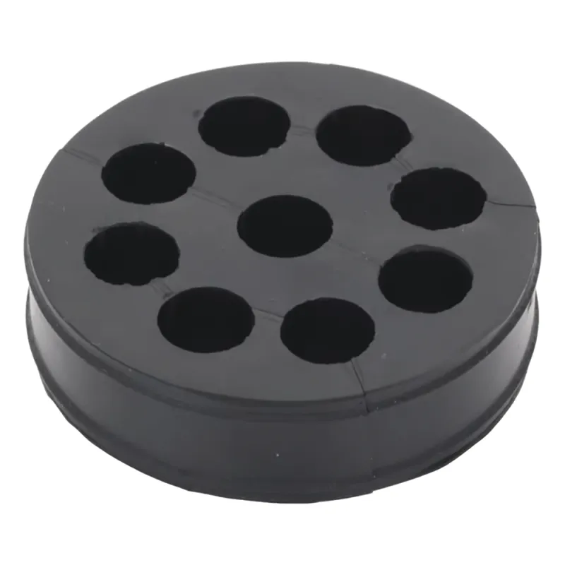 Inserto de Caucho de 4" Con Nueve Orificios para Cable de 1/2 in