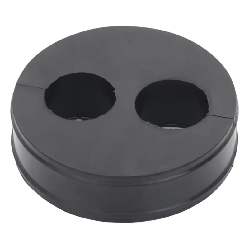 Inserto de Caucho de 4" Con Dos Orificios para Cable de 7/8 in