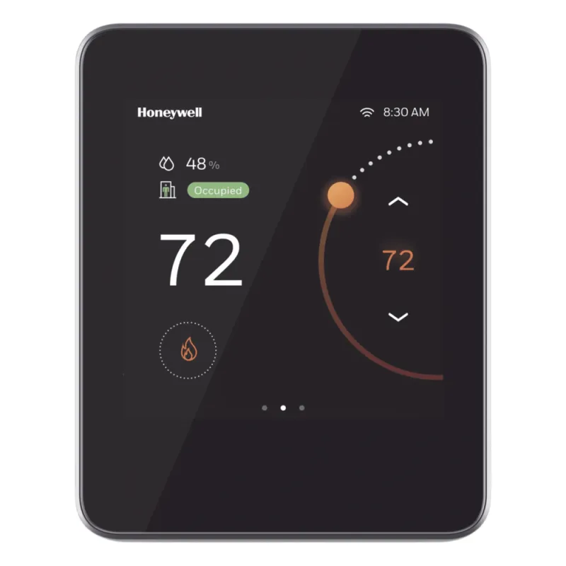 Termostato comercial conectado para unidades rooftop y bomba de calor con BACnet MS/TP, BACnet IP sobre Wi-Fi y app móvil